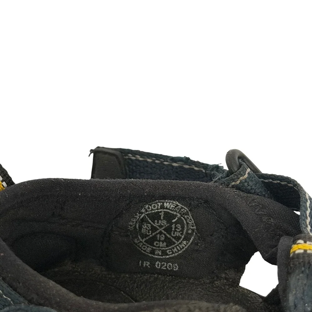 Keen Newport H2 Kids Sport Sandals Navy Blue Yellow Waterproof Size 1 US 13 UK