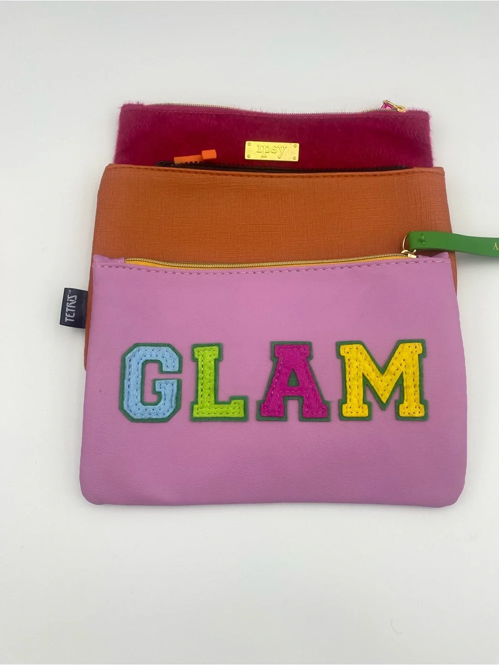 GLAM Pink Trio Pouch Set