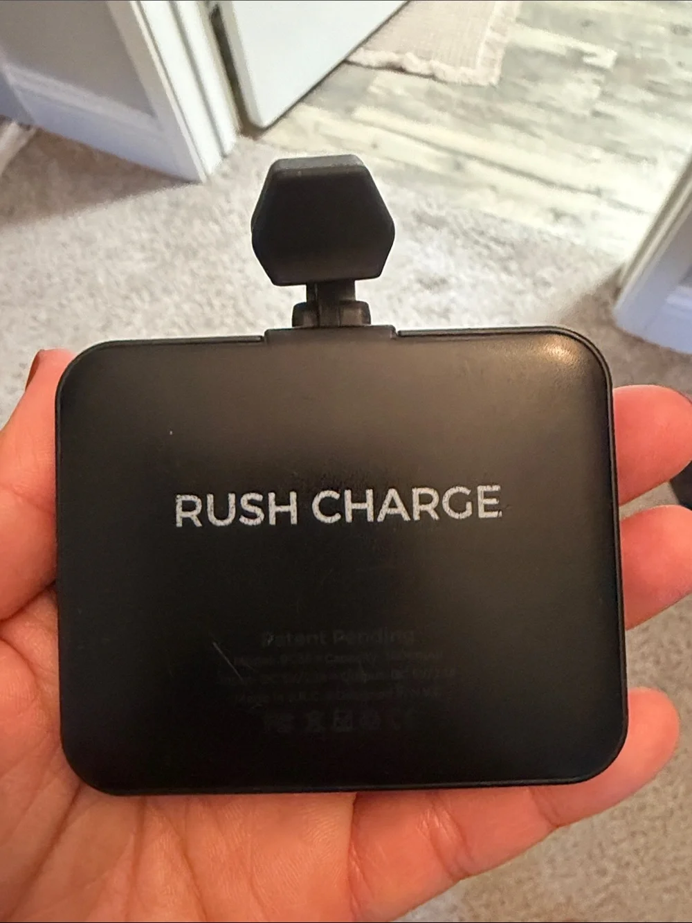 Rush Charge Lightning Cable Portable Charger - Black