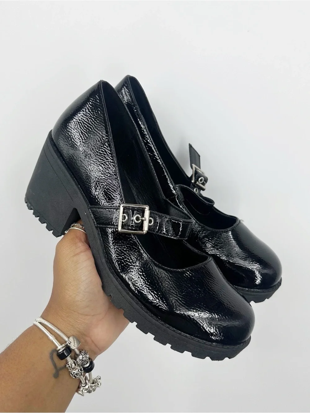 Vintage Y2K Style Dirty Laundry Chunky Heel Mary Jane Shoes Woman's Size 7.5