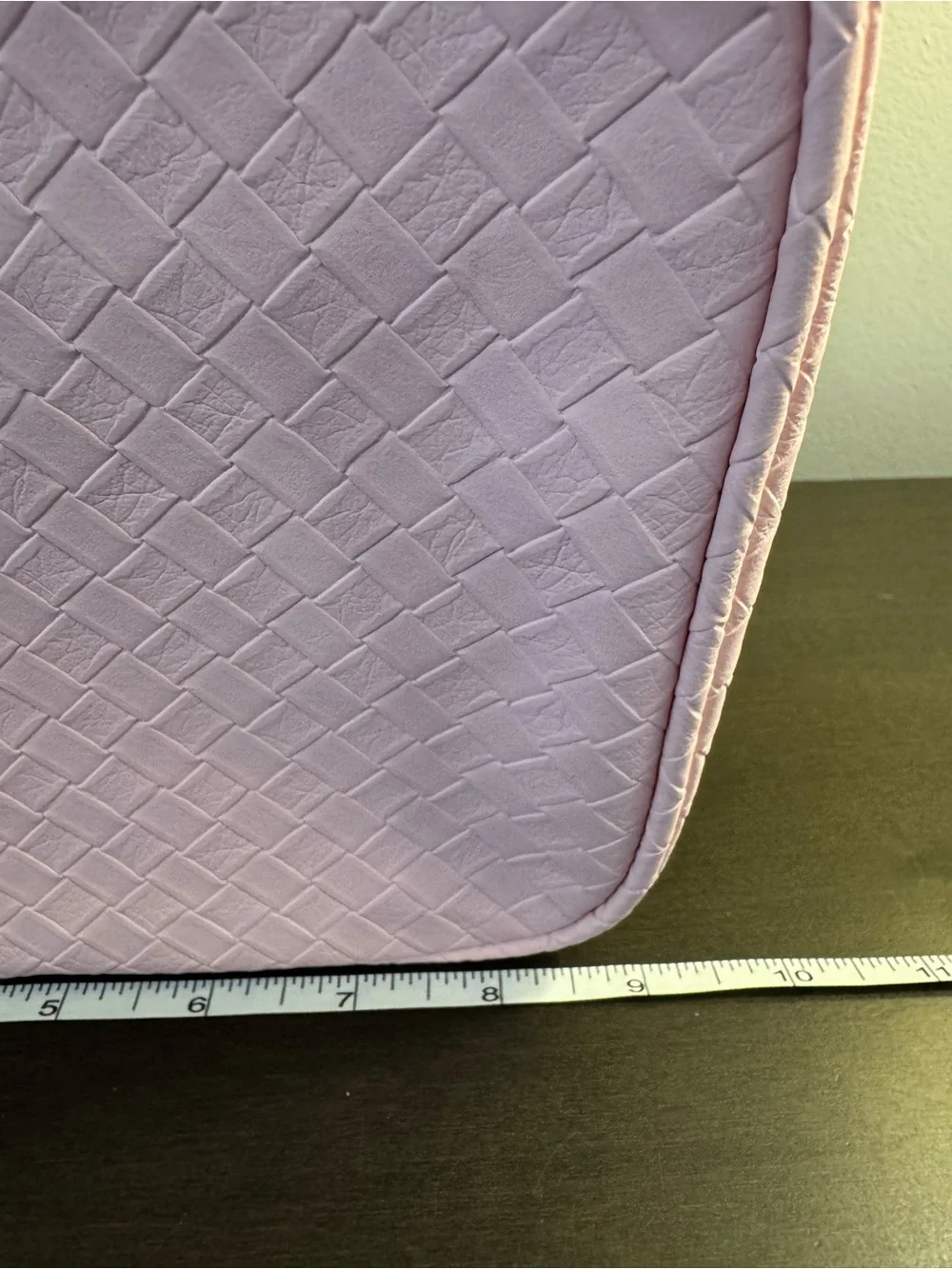 Skinbetter Science Pink Woven Cosmetic Bag 9” x 2” x 6.5” NEW