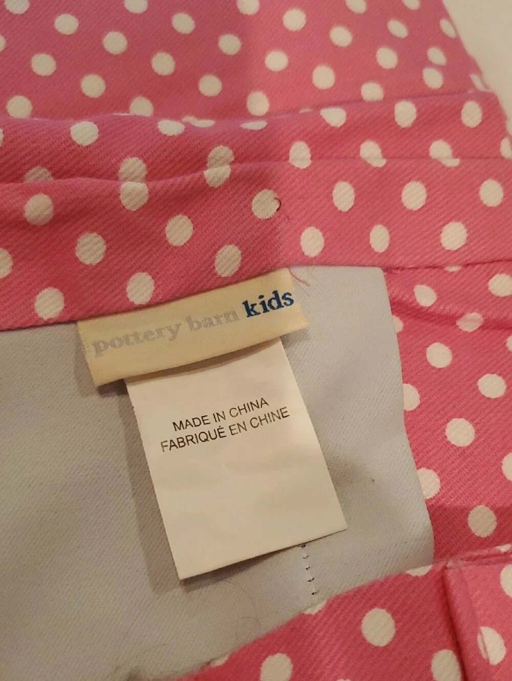 Pottery Barn Kids bright pink