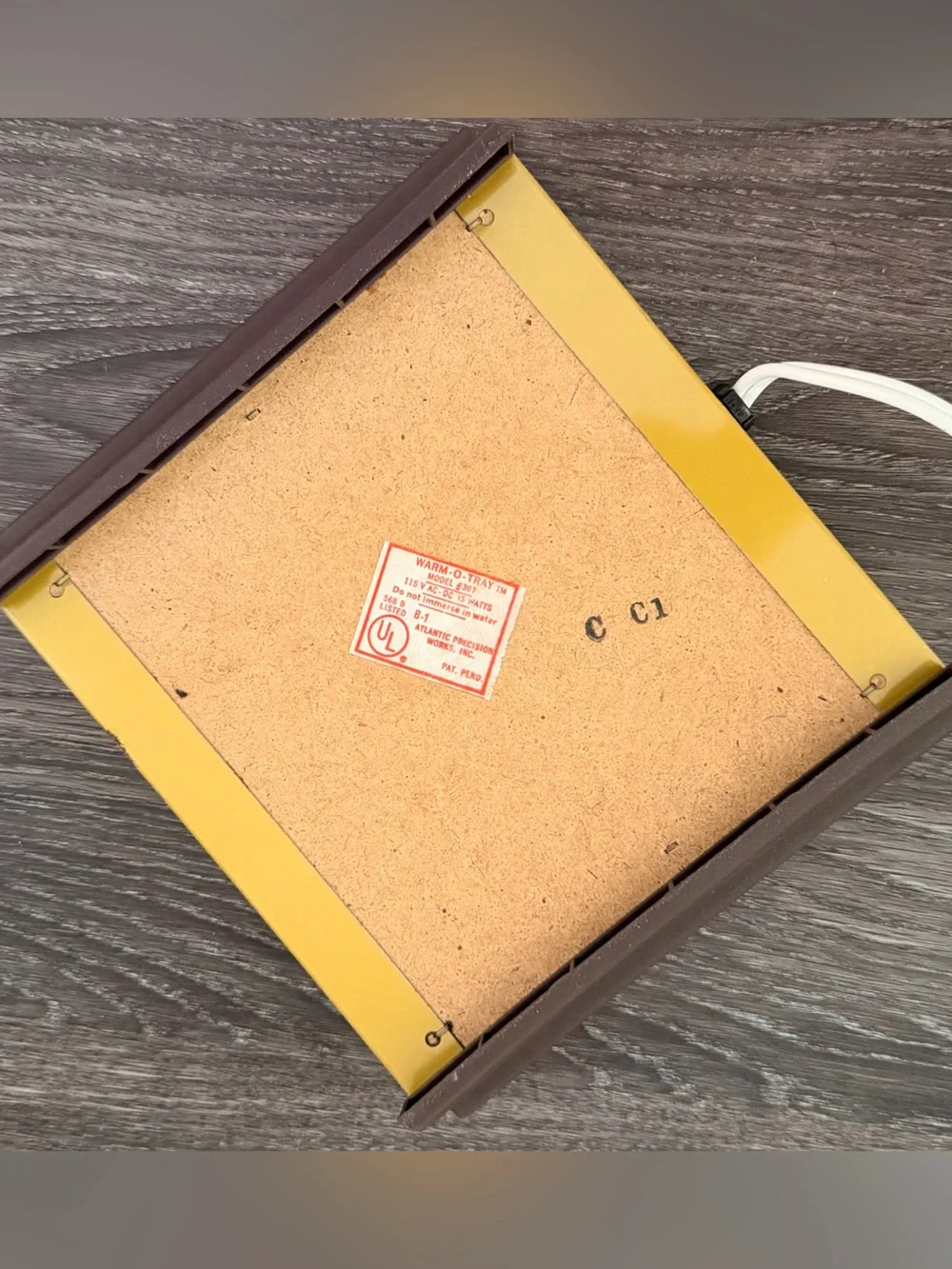 Warm-O-Tray vintage hot