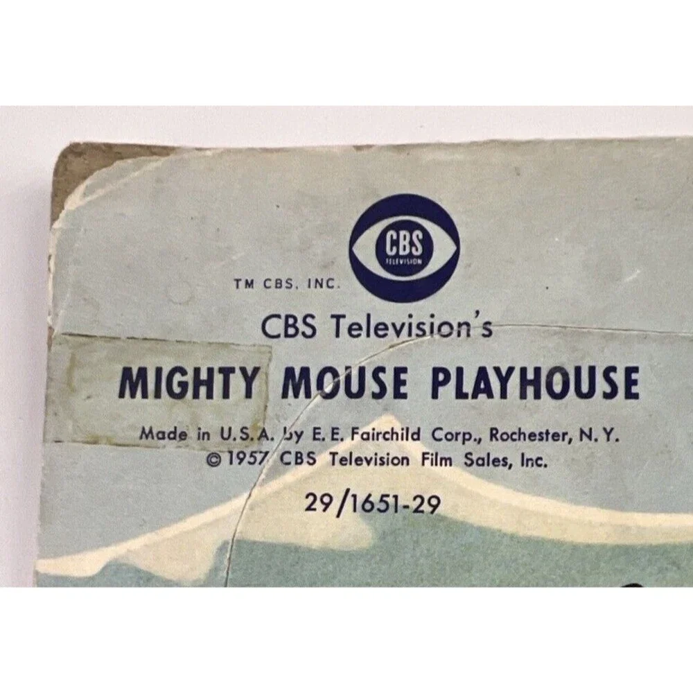 CBS Television Vintage Mighty Mouse Playhouse Wooden Puzzle 1957
