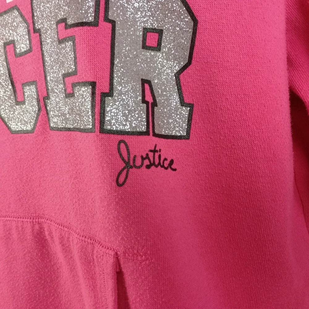 Justice pink garment sweatshirt