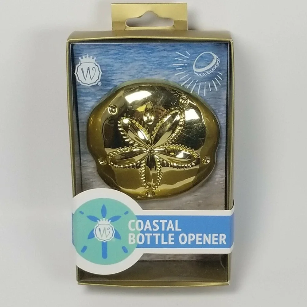 Sand Dollar Bottle Opener Gold 3