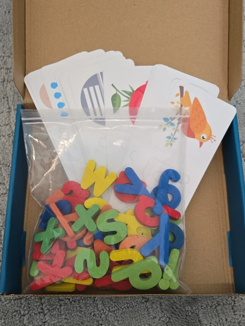 LiKee Wooden Alphabet Letter Spelling Puzzle Kids