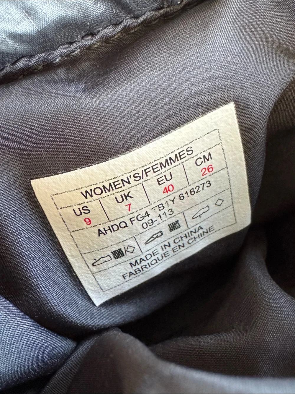 The North Face good worn