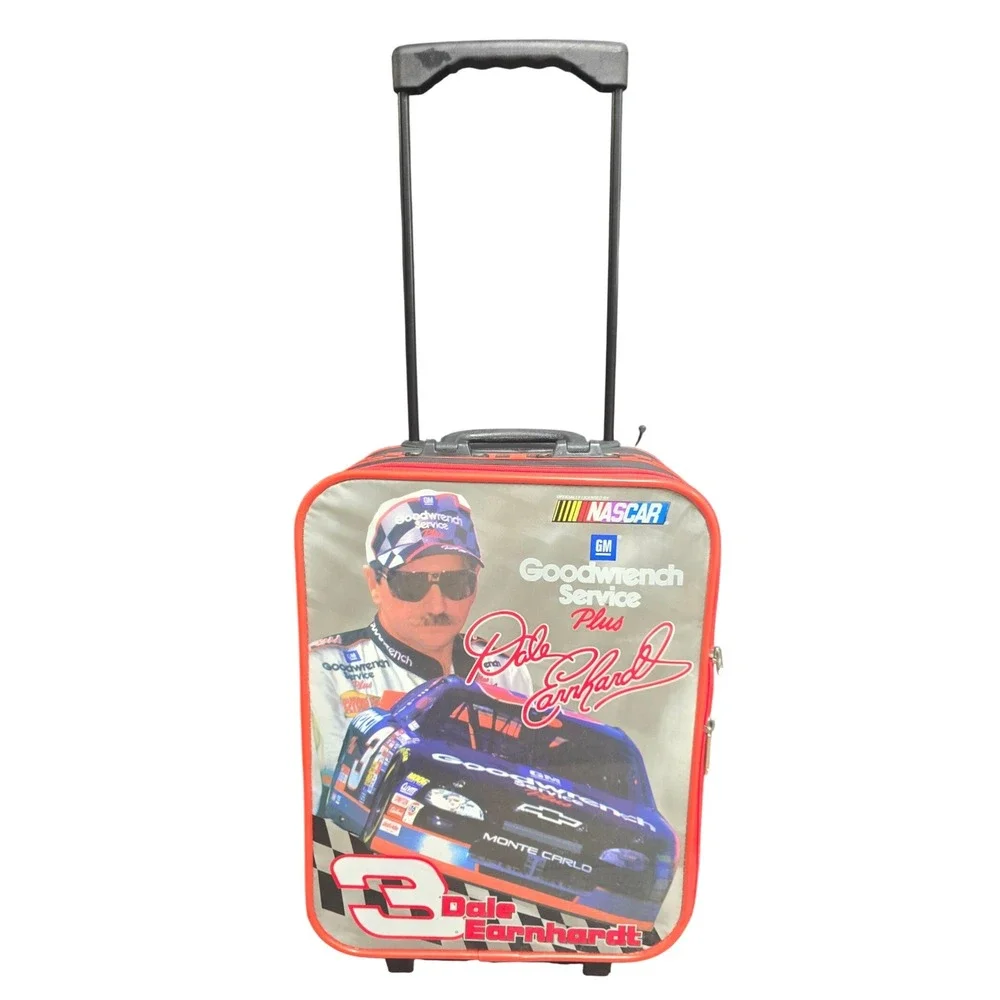Vintage Dale Earnhardt #3 NASCAR Goodwrench Rolling Carry-On Vinyl Luggage Case