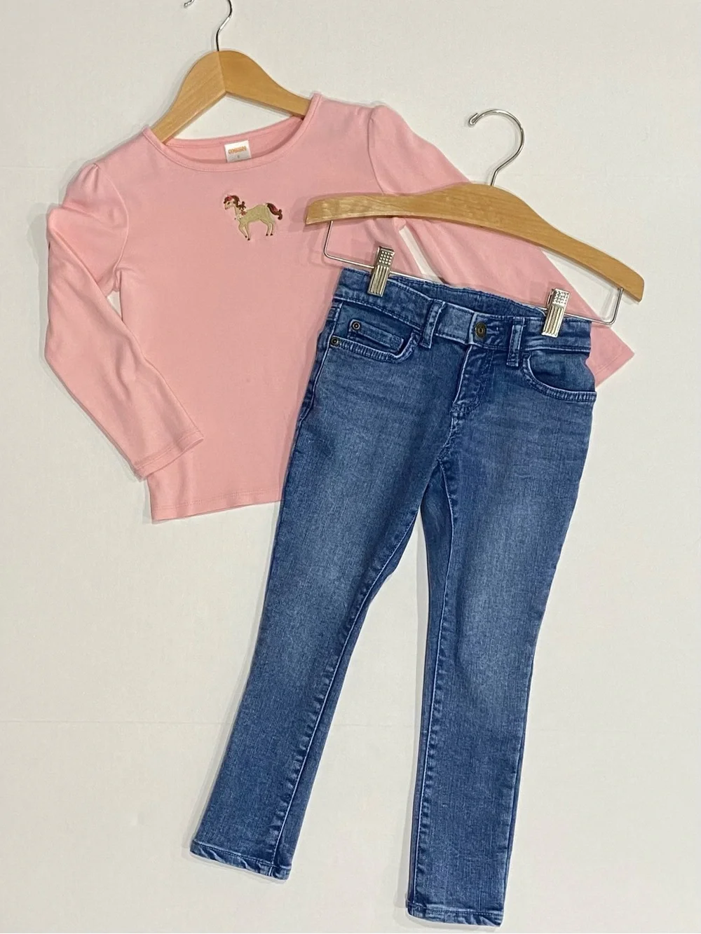 Gymboree Girls 5-Pocket Slim Medium Wash Jeans Size 5T
