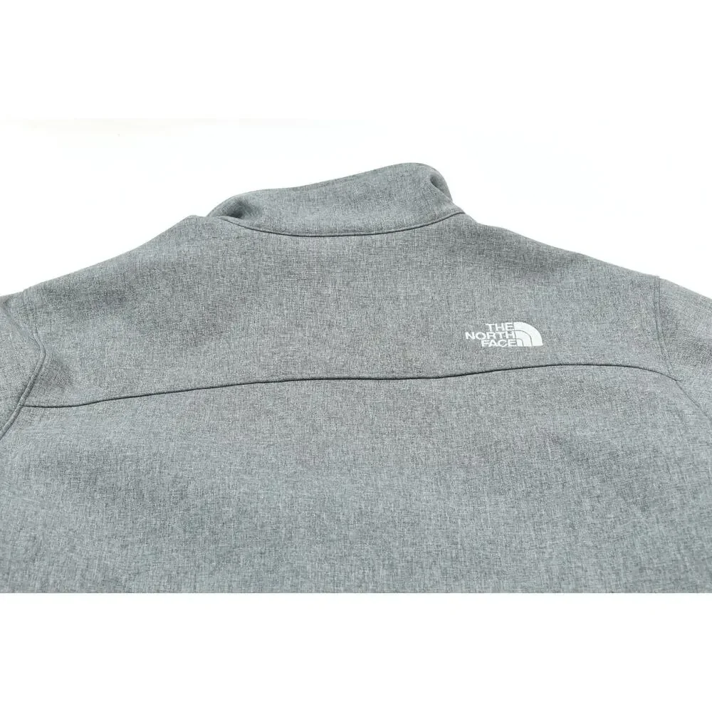 The North Face Apex Windwall Jacket Mens Large Gray Long Sleeve Full-Zip Hiking