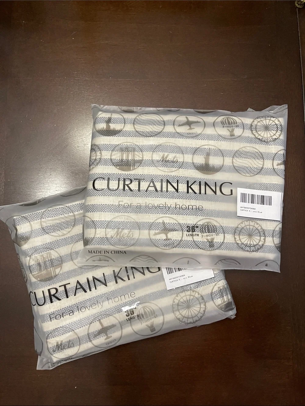 Curtain King nwt linen