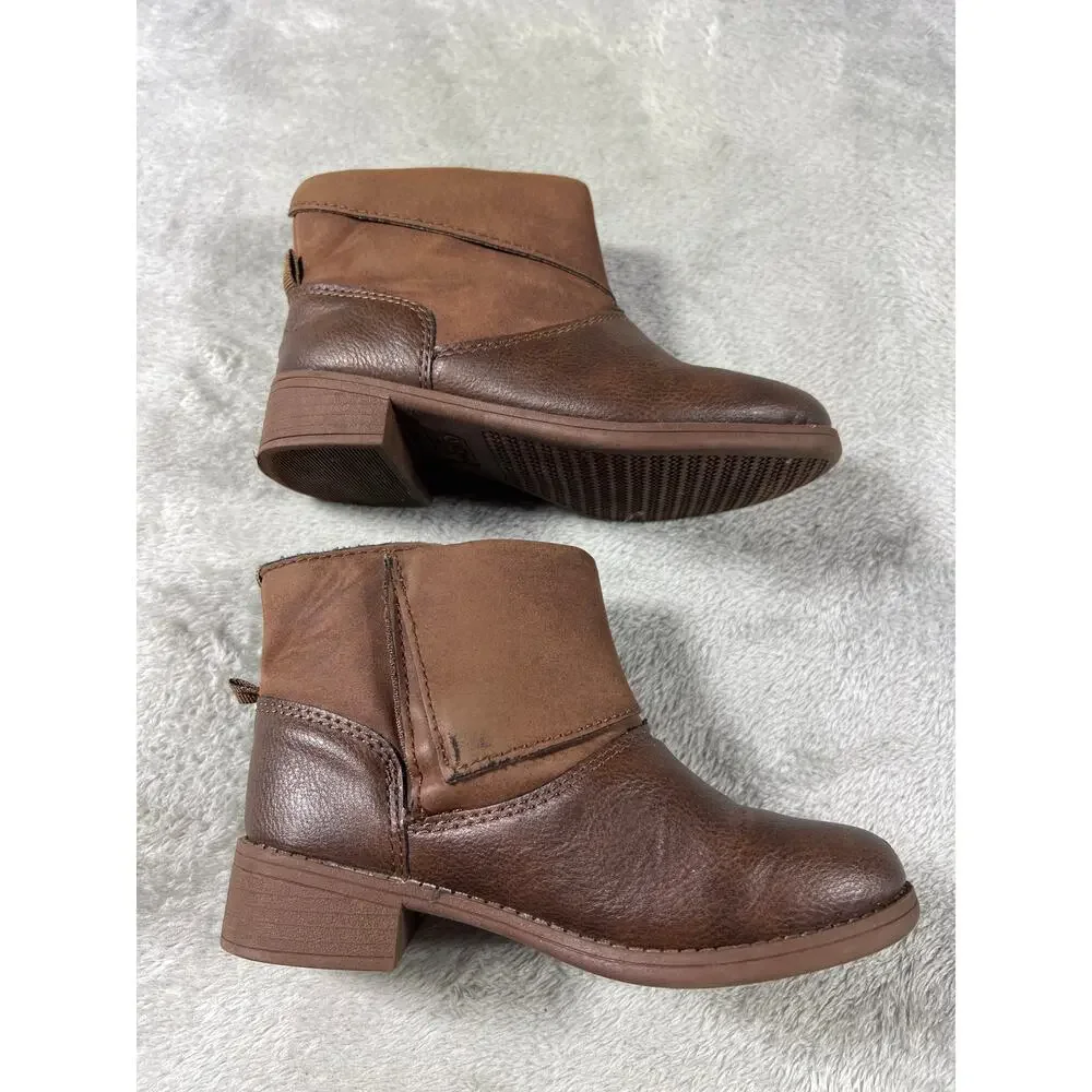 OshKosh B'gosh Brown Western Boots Girls 11M Cowboy Ankle Boots