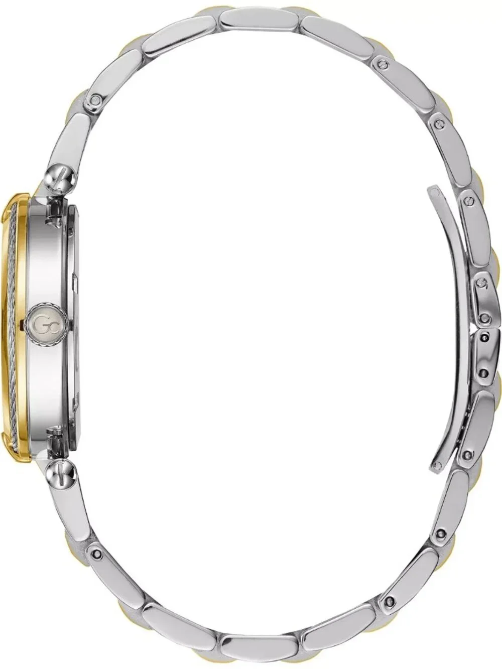 GC Guess Collection Womens Swiss Two Tone Watch Mother of Pearl Dial New