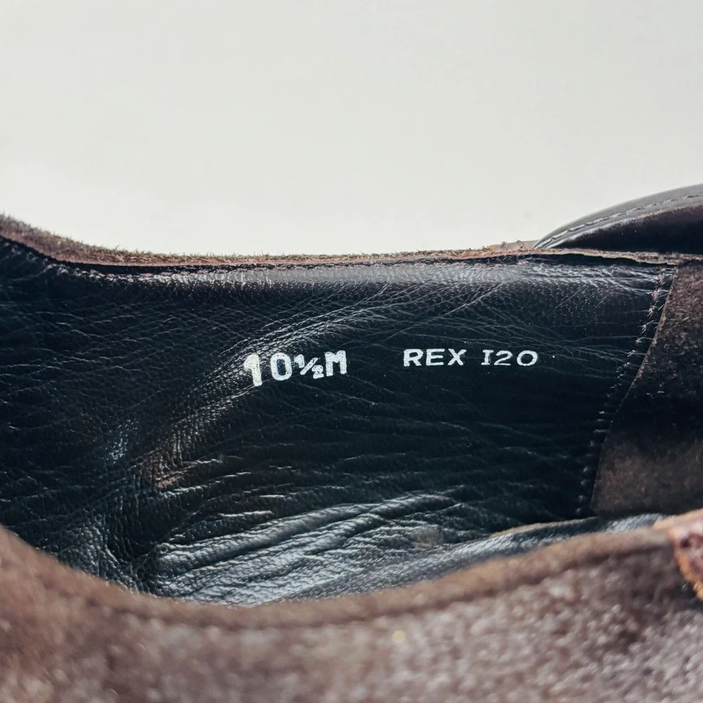 Donald Pliner Rex Loafer Mens 10.5 M Brown Suede Leather Slip On Loafers Italy