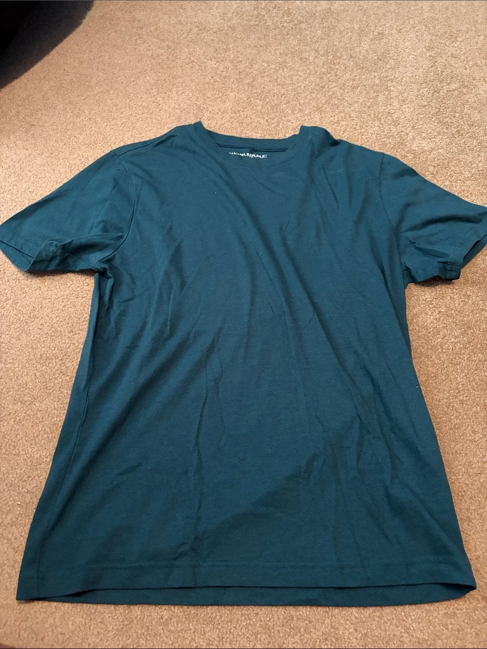 Banana Republic Men's Crew Neck Short Sleeve T‑Shirt - Teal