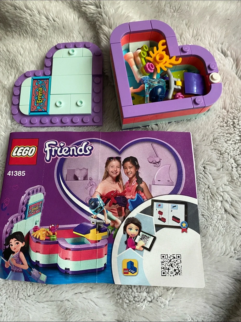 LEGO FRIENDS Heart Box Playset - Purple, Pink, Light Aqua & Coral