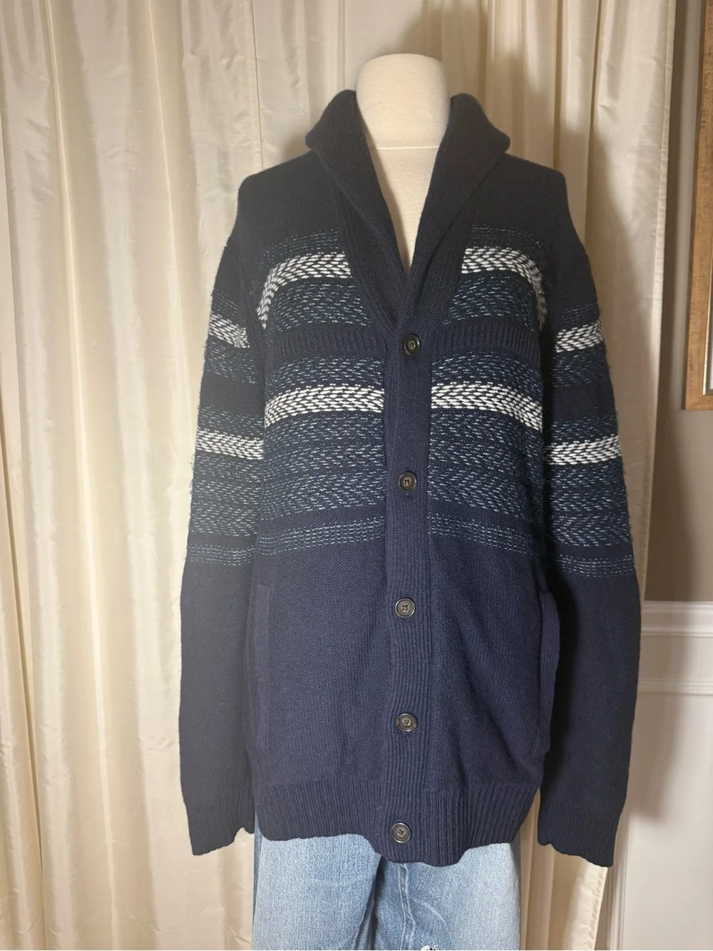 Banana Republic shawl collar