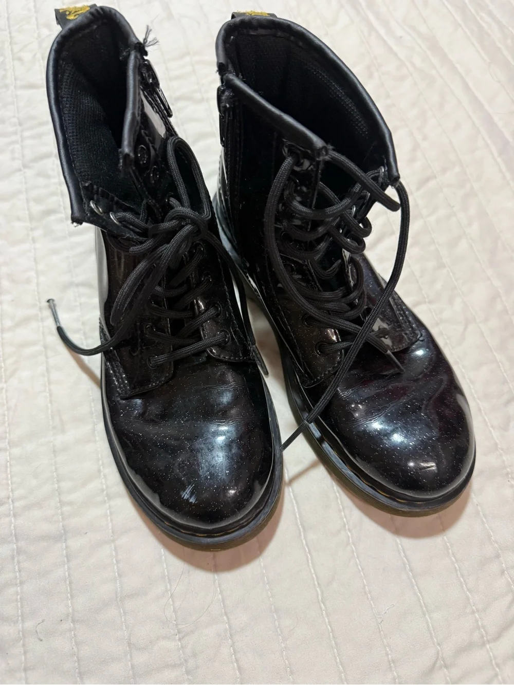 Dr. Martens shiny patent