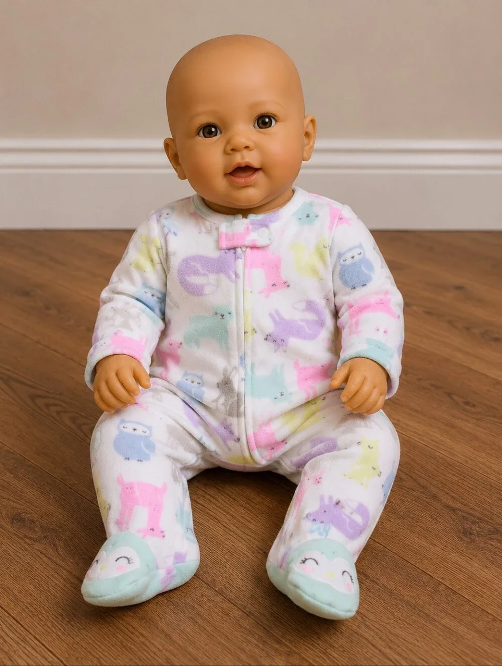 Carter's Pastel Animal Print Kids Footie