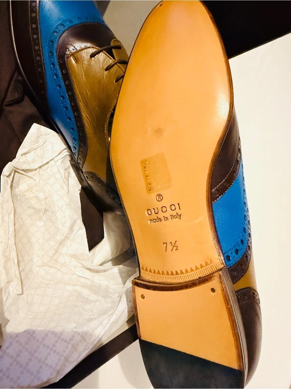 Gucci men wingtip