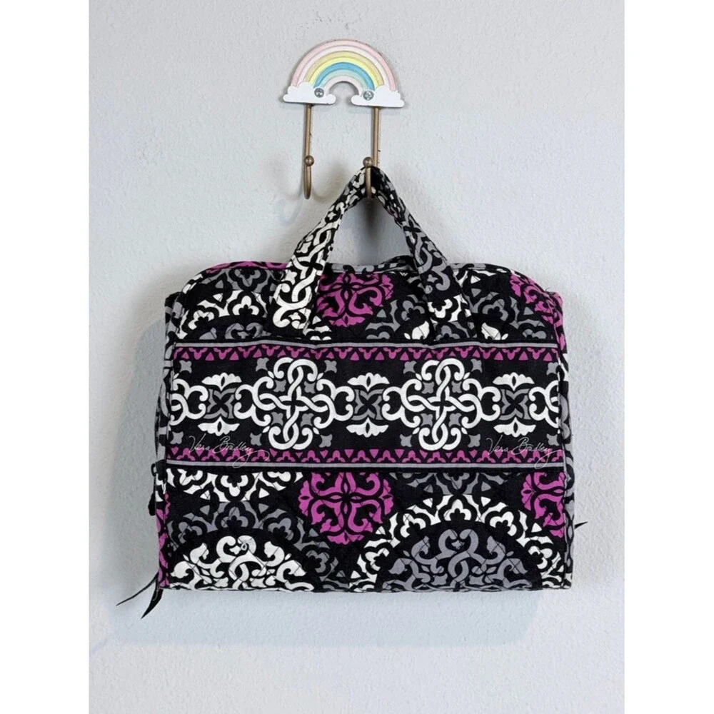 Vera Bradley Travel Hanging Cosmetic Case Scroll Medallion