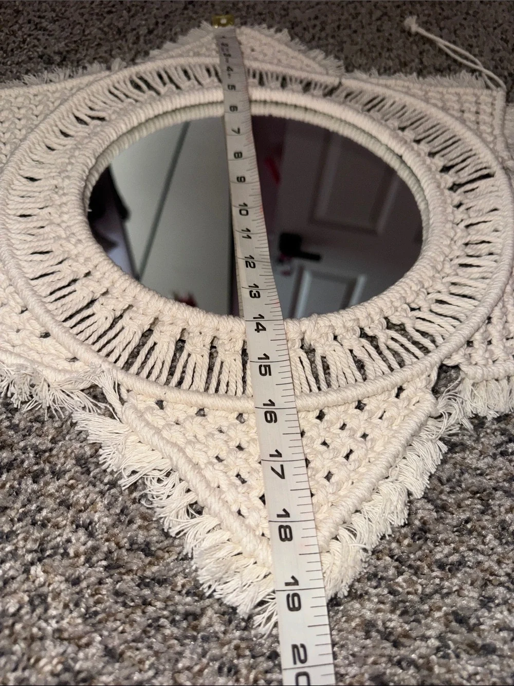 At Home cream macramé
