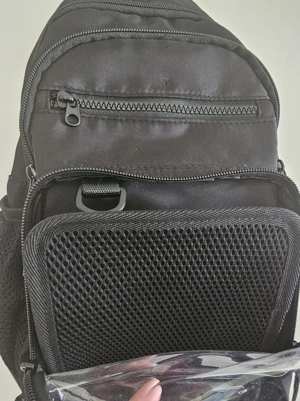 Enamel Pin Sling Backpack