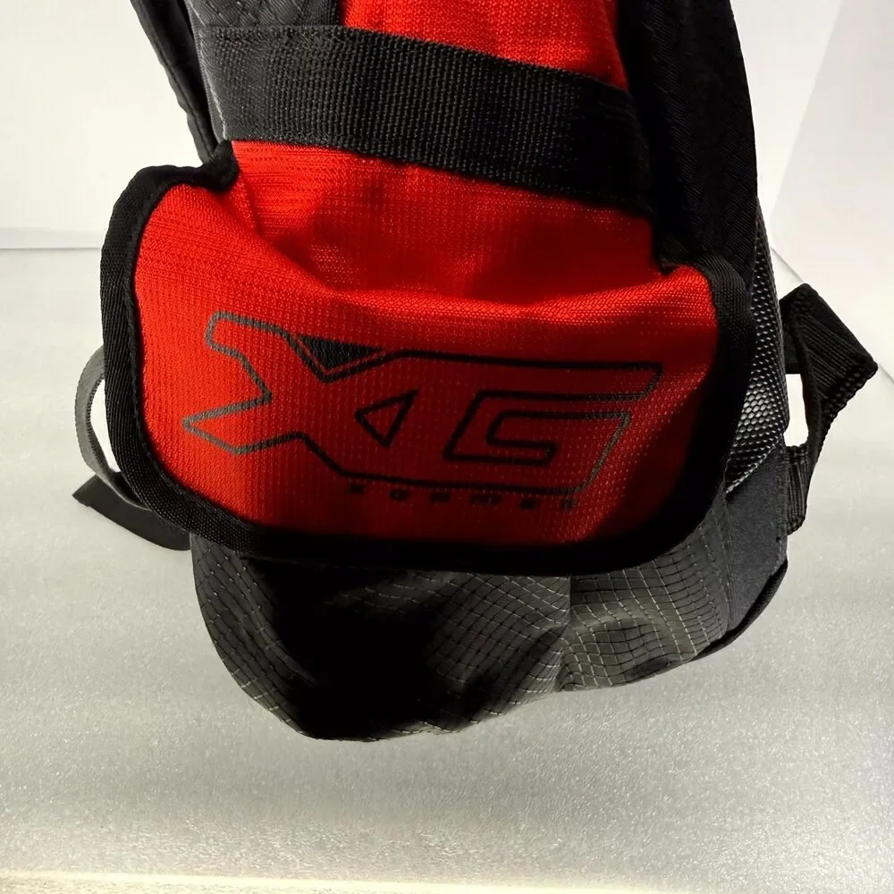 Vtg X Games Backpack Red Black XG Skateboard Skate Bookbag Shoulder Straps 2002