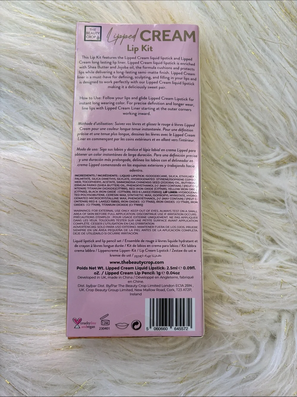 The Beauty Crop Lipped Cream Lip Kit - Rose Berry