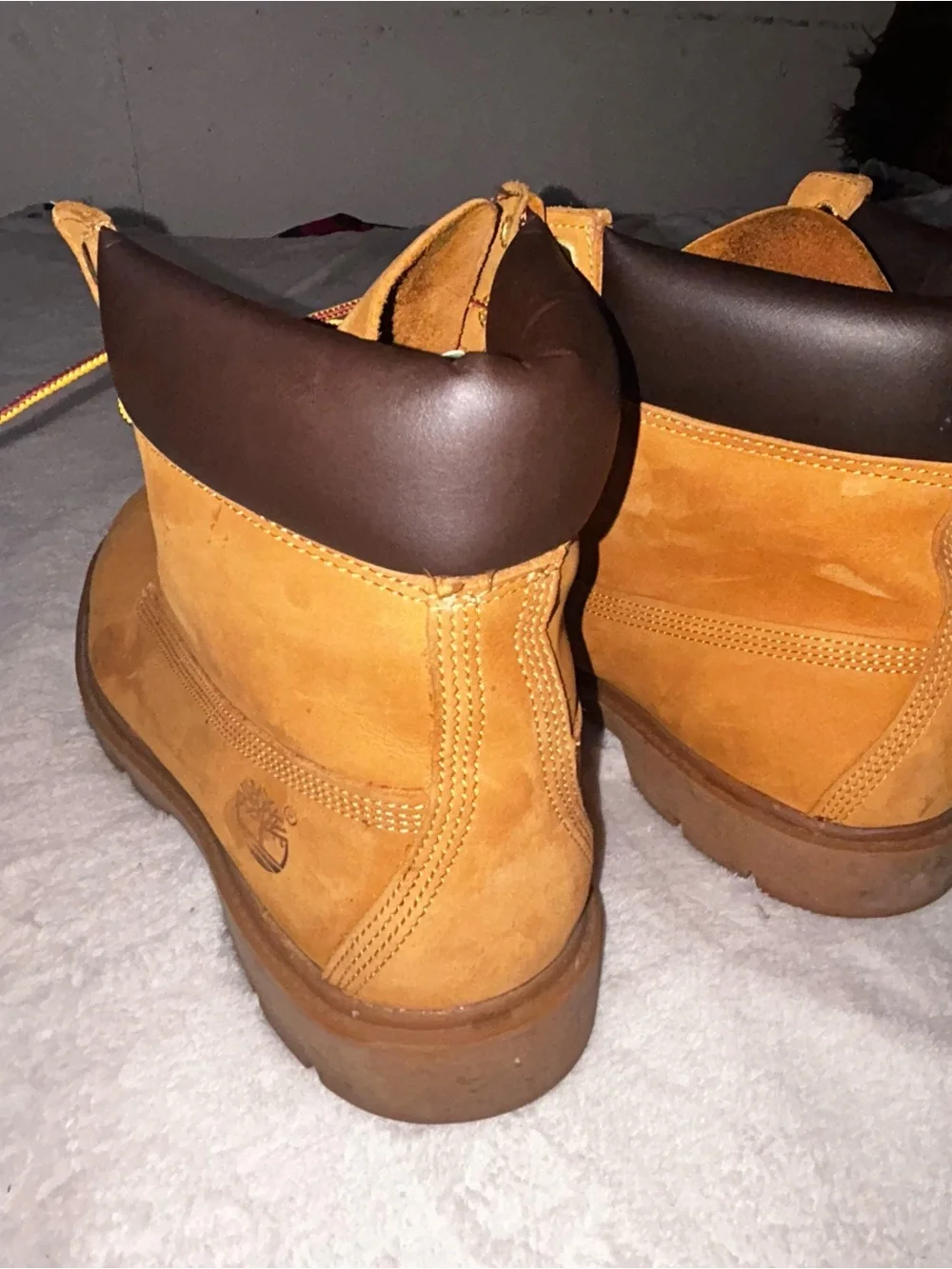 Timberland wheat boots wear