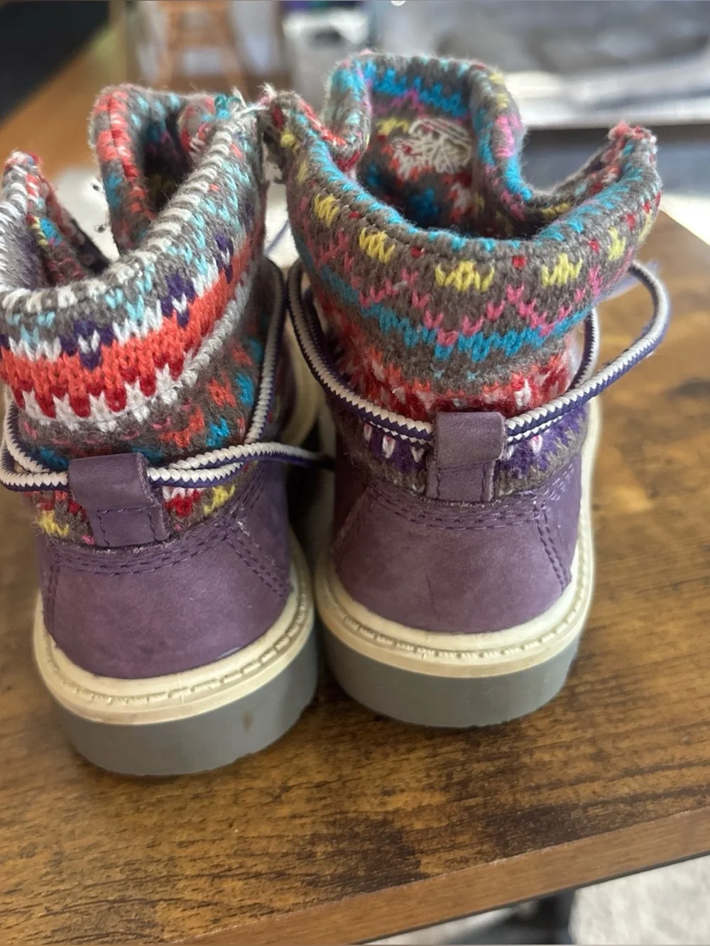 Timberland Earth Keeper Purple Boots Toddler 9, Model 9785R