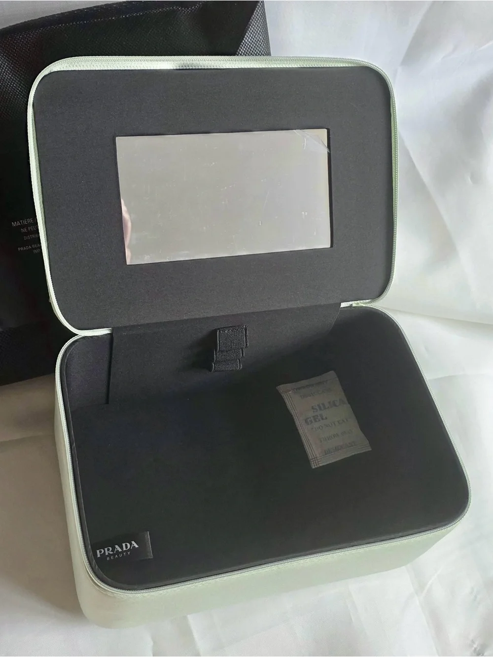 NWT Prada Light Mint Green Zippered Vanity Case