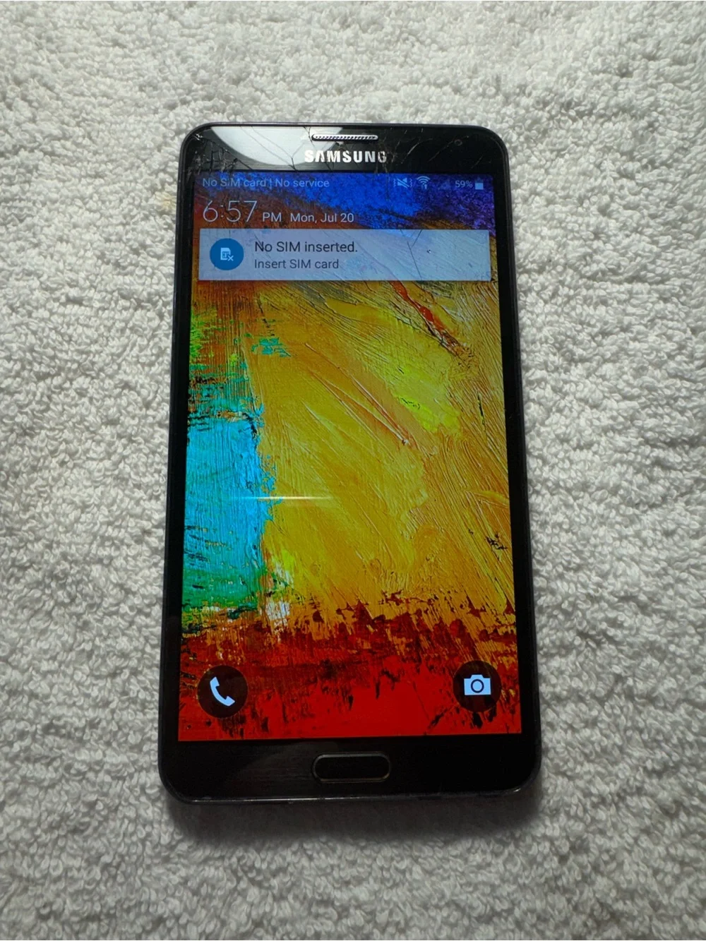 Samsung Galaxy Note 3 32GB - T-Mobile Cracked Screen