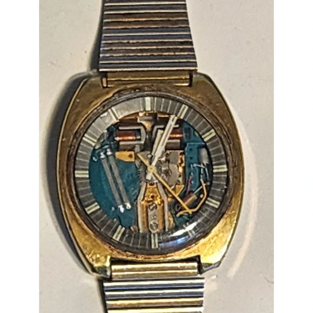 Vintage Bulova Accutron 214 Spaceview Watch READ NOTE