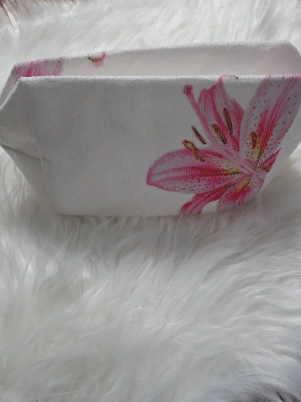 Pink Lily Cosmetic Bag