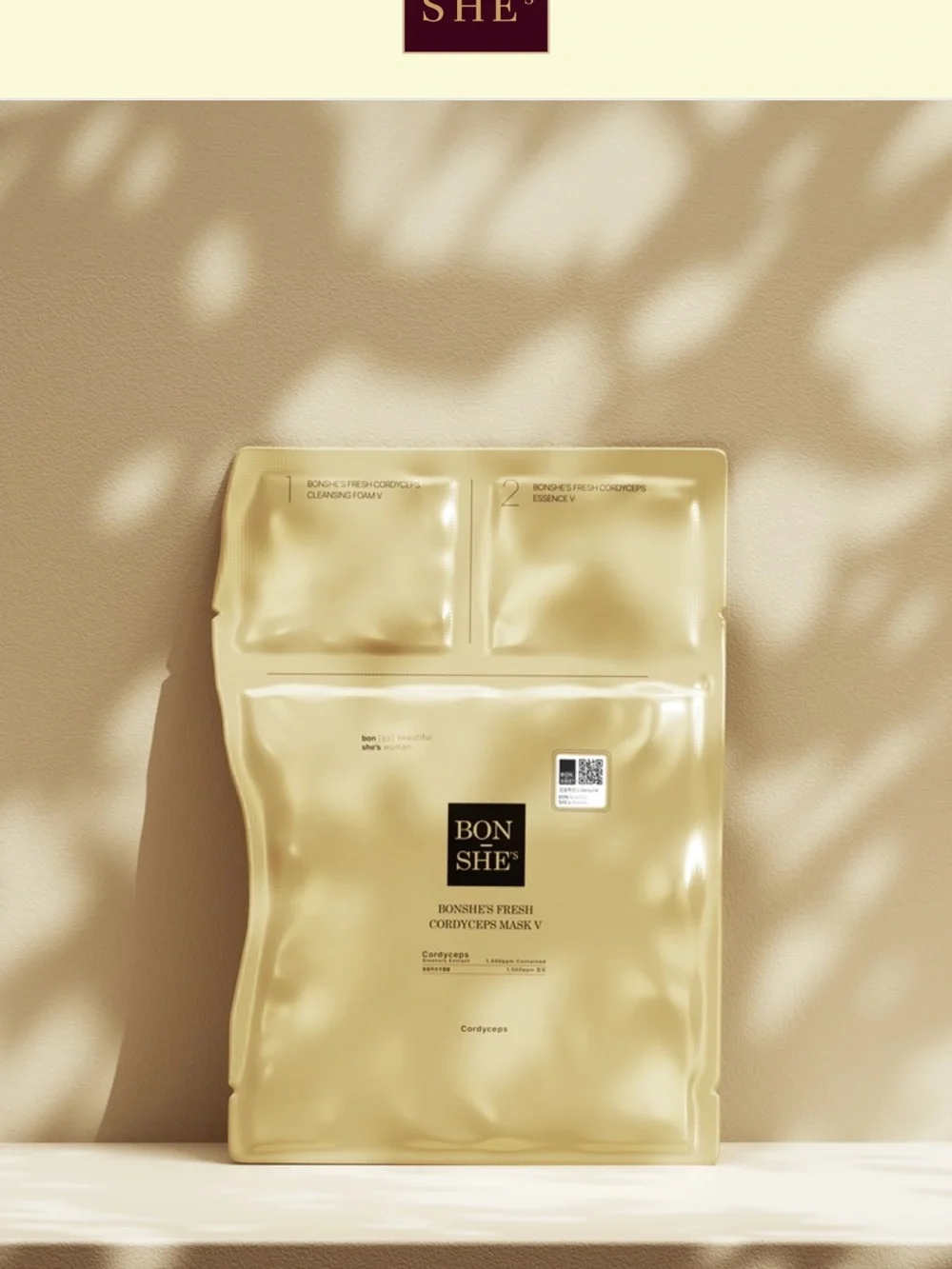 Bon She's Fresh Cordyceps Masks V Face Multi pack bundle Korean south k-beauty