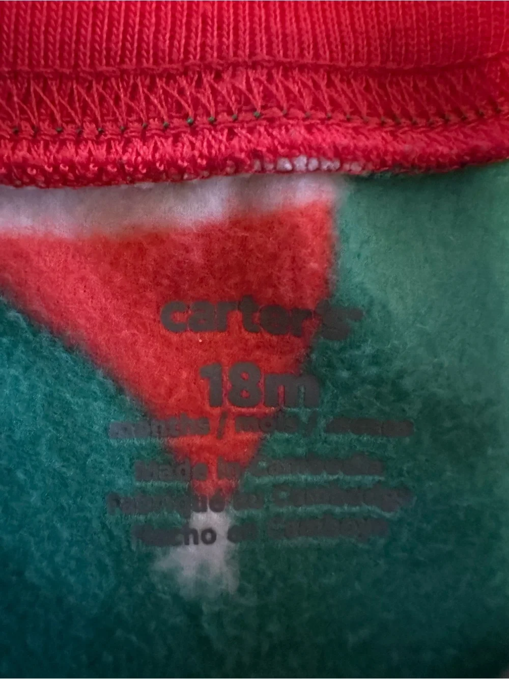 Carters cozy green