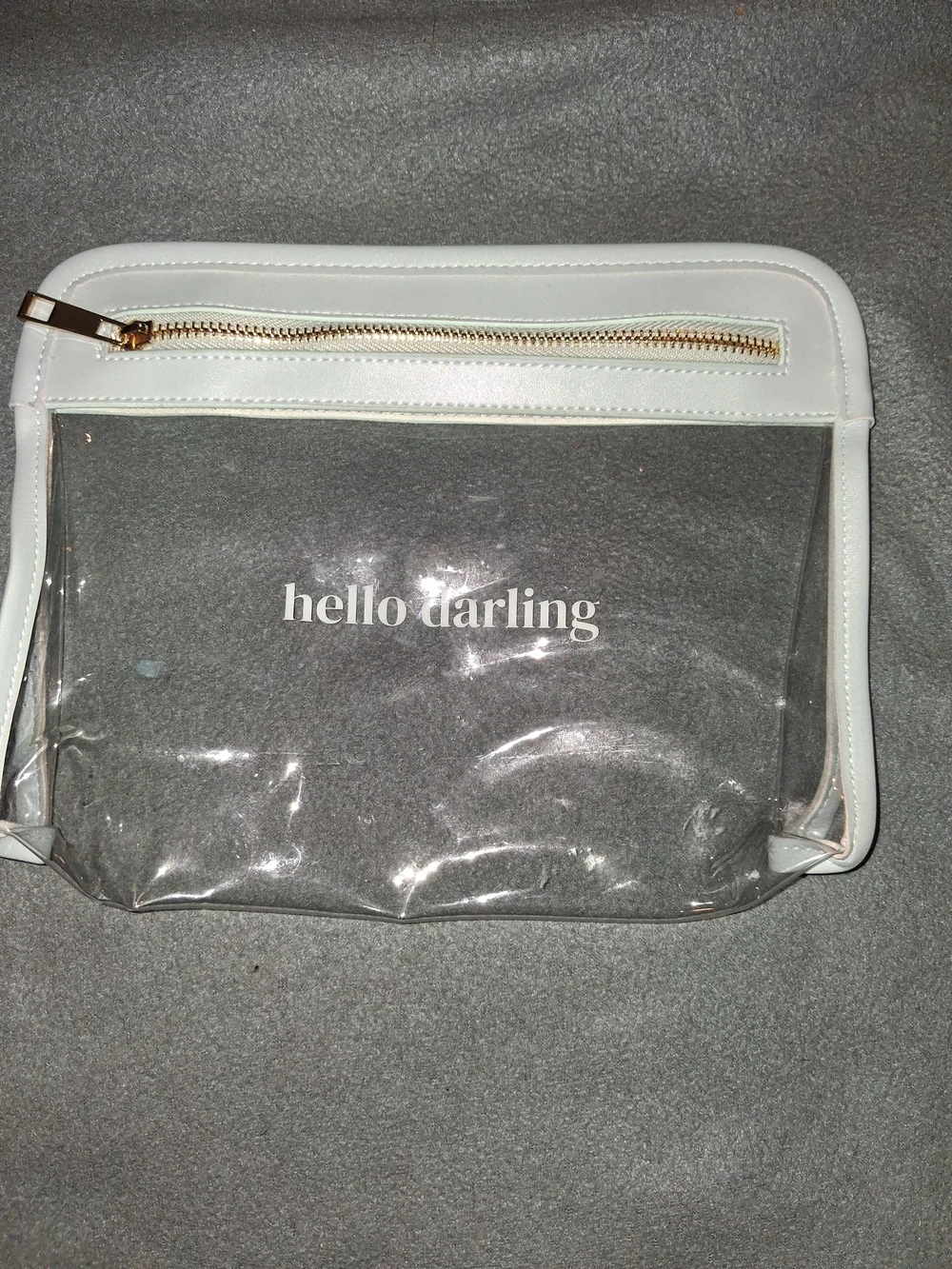 Hello Darling Clear Cosmetic Bag