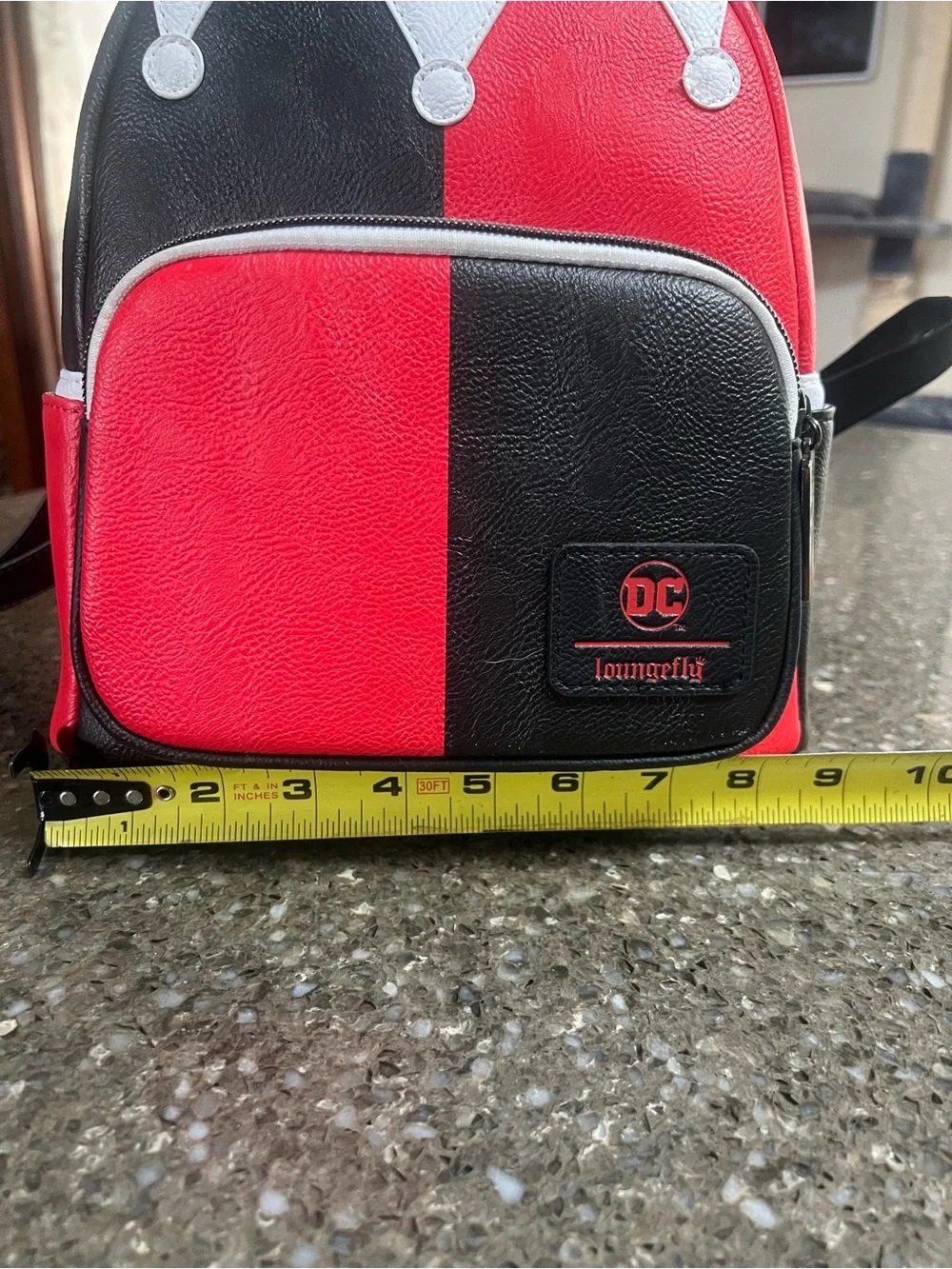 Loungefly DC Comics Harley Quinn Mini Backpack Exclusive 30th Anniversary EUC