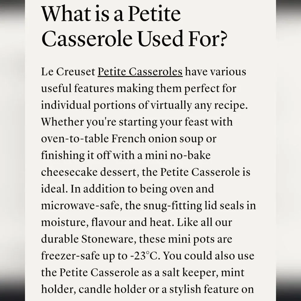 Le Creuset le creuset