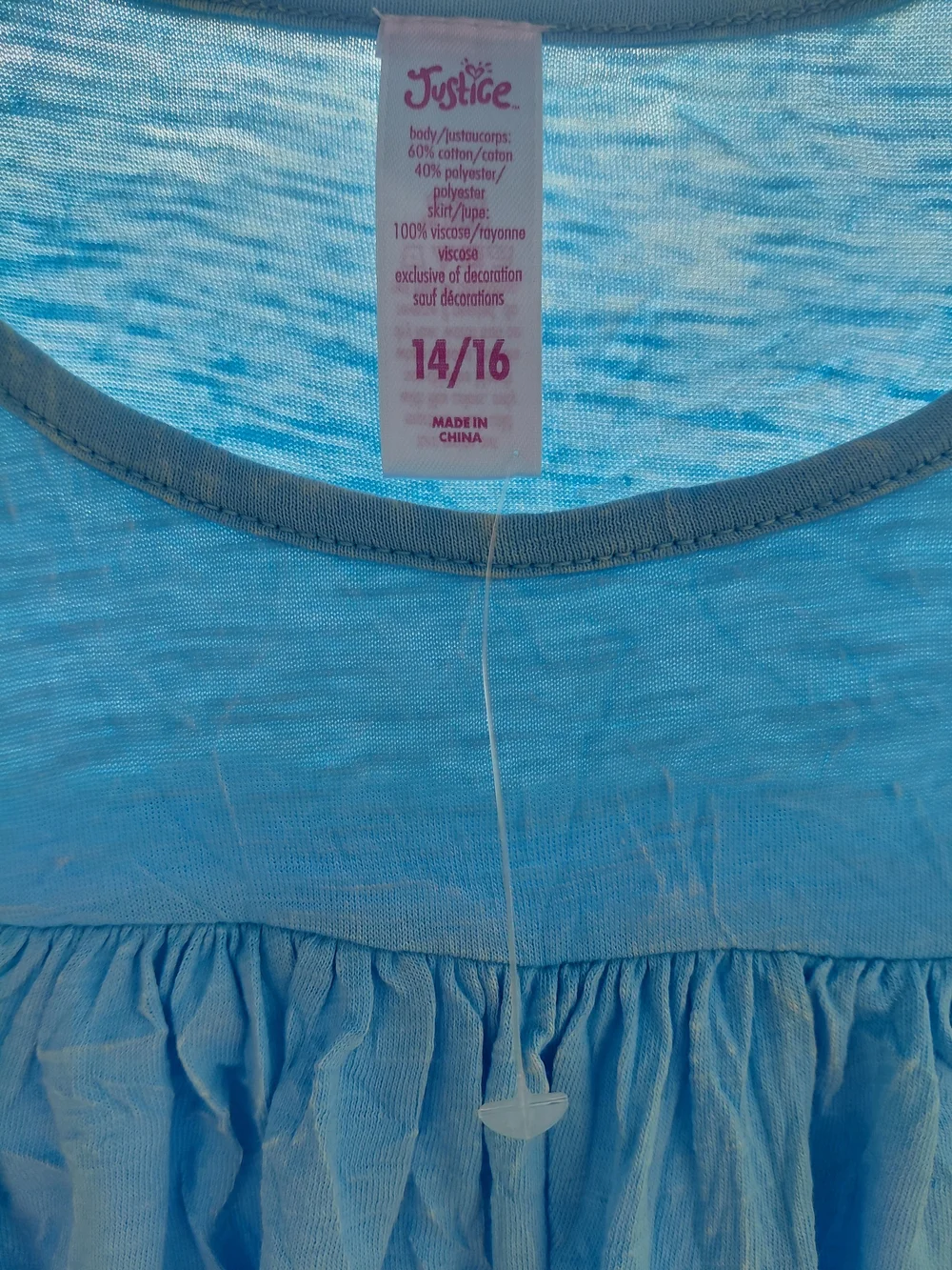 Justice light blue