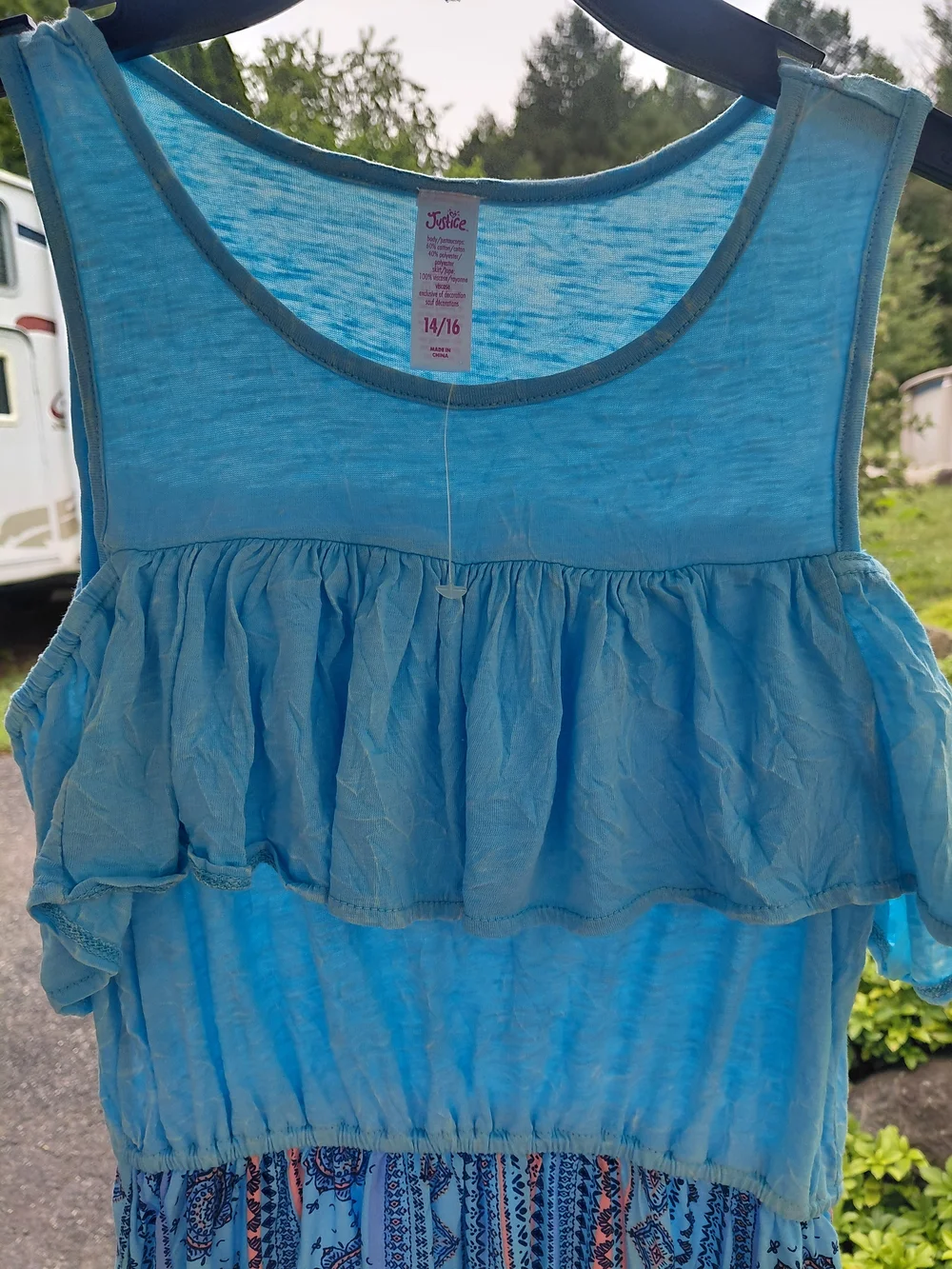 Justice light blue