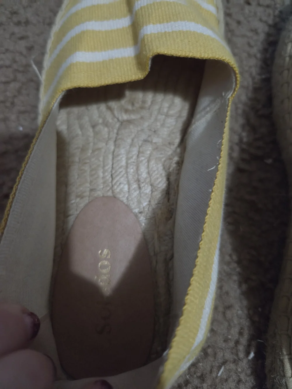 Soludos worn only