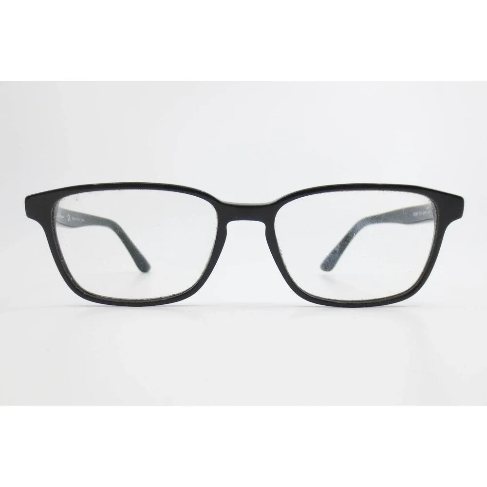 Salvatore Ferragamo SF2859 001 Mens Black Rectangular Eyeglass Frame Italy 53-16