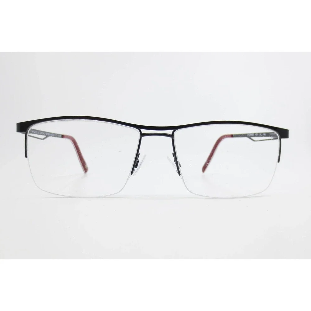 Shaquille O'Neal Signature 4011 XL Black Semi-Rimless Eyeglasses Frame 61-18-145