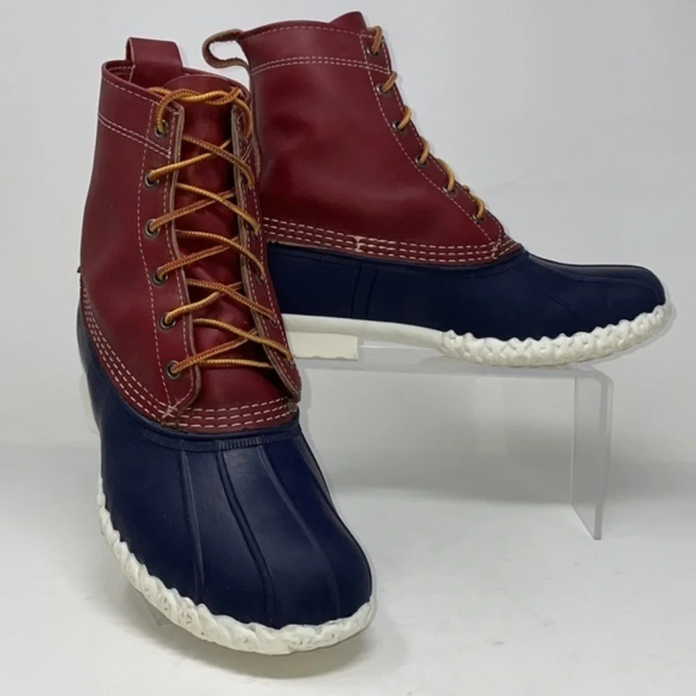 MADE IN USA 🇺🇸 Men's Small Batch L.L.Bean 8” Duck Boots SZ9 (Women’s 10.5)