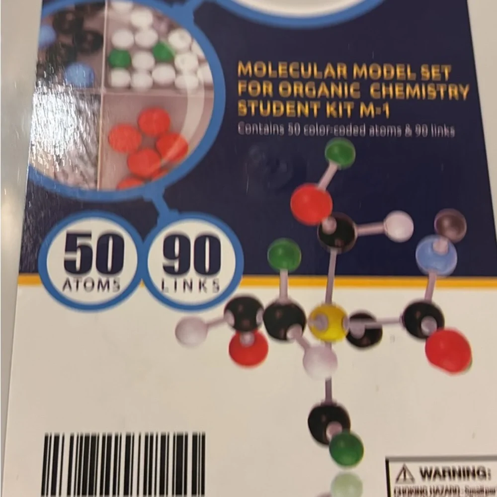 Colorful Molecular Model Learning Toy Set for Educational Fun