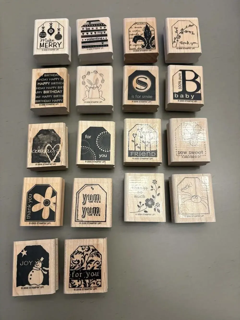 Stampin Up! rubber staining