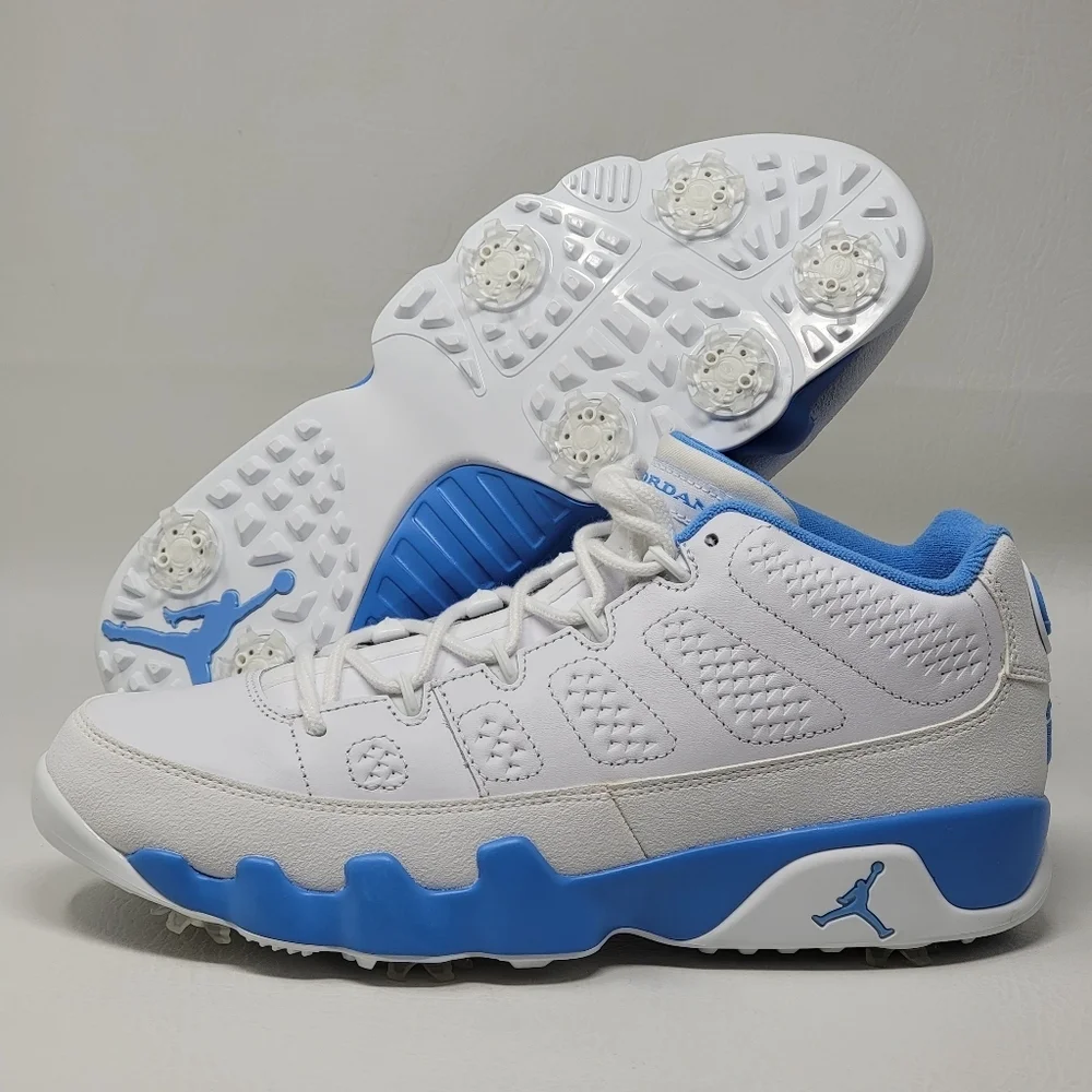 Nike Air Jordan 9 Mens Size 11.5 Retro Golf UNC University Blue White FJ5934-101